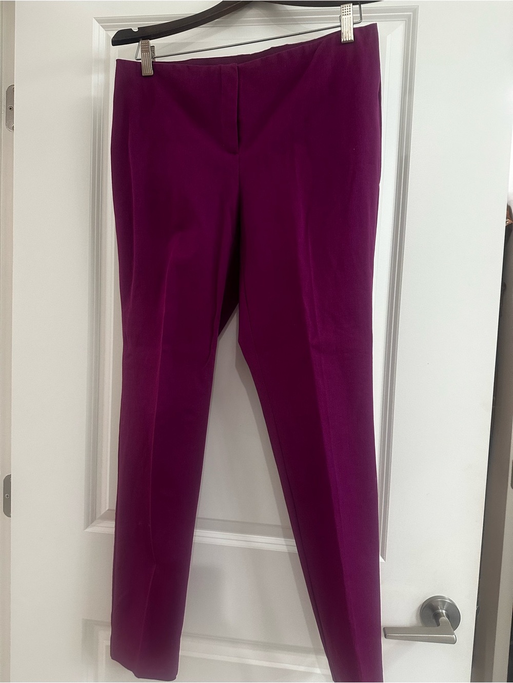 Alfani Deep Magenta Slim Ankle Pants